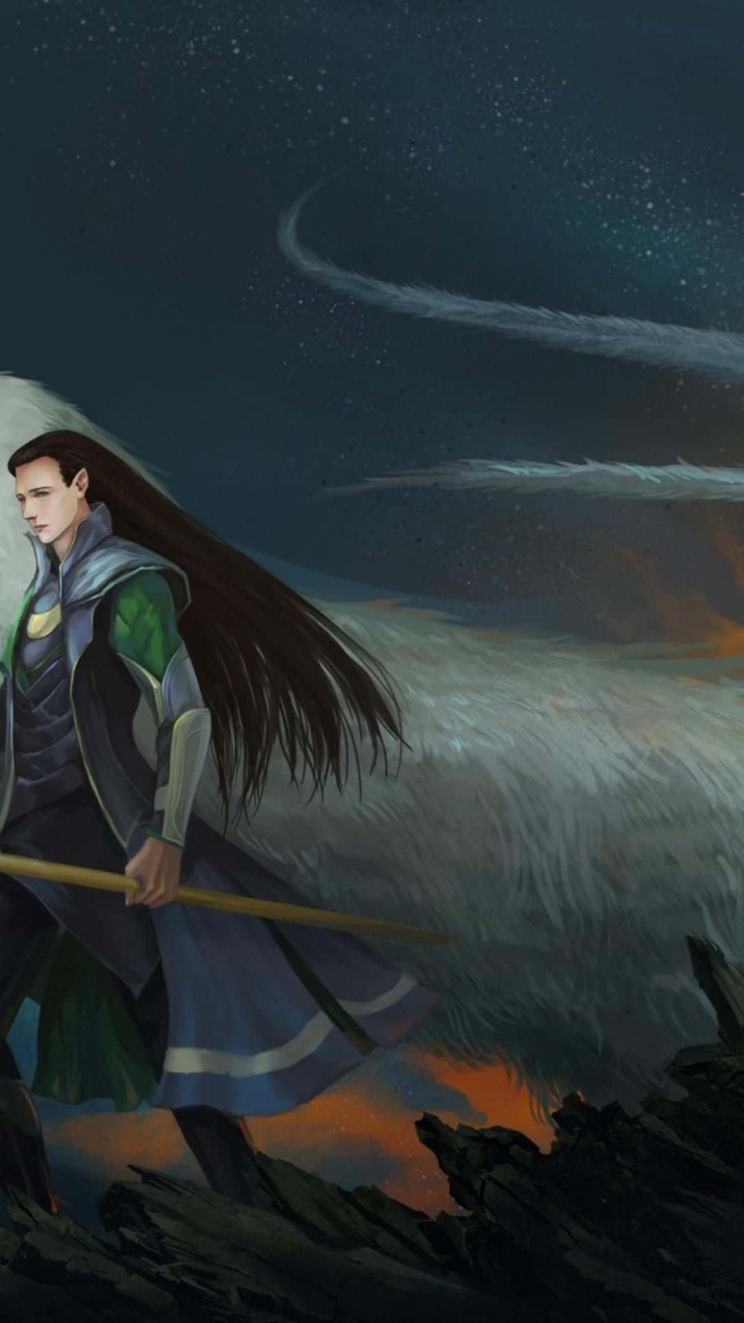 Enjoy a world of endless possibilities with Loki's Iphone Wallpaper