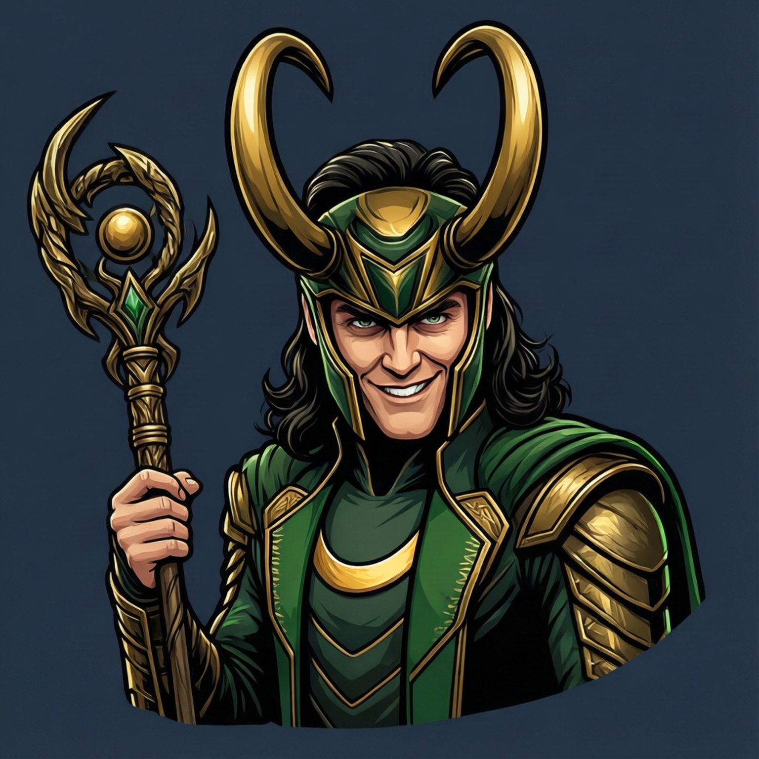 Loki Scepter Vector Achtergronden
