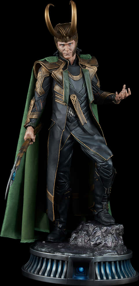 Loki Statue Avengers Collectible PNG