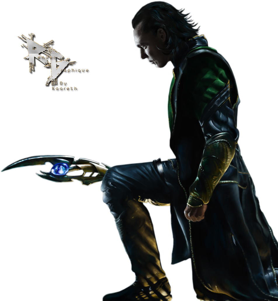 Lokiwith Scepter Artwork PNG