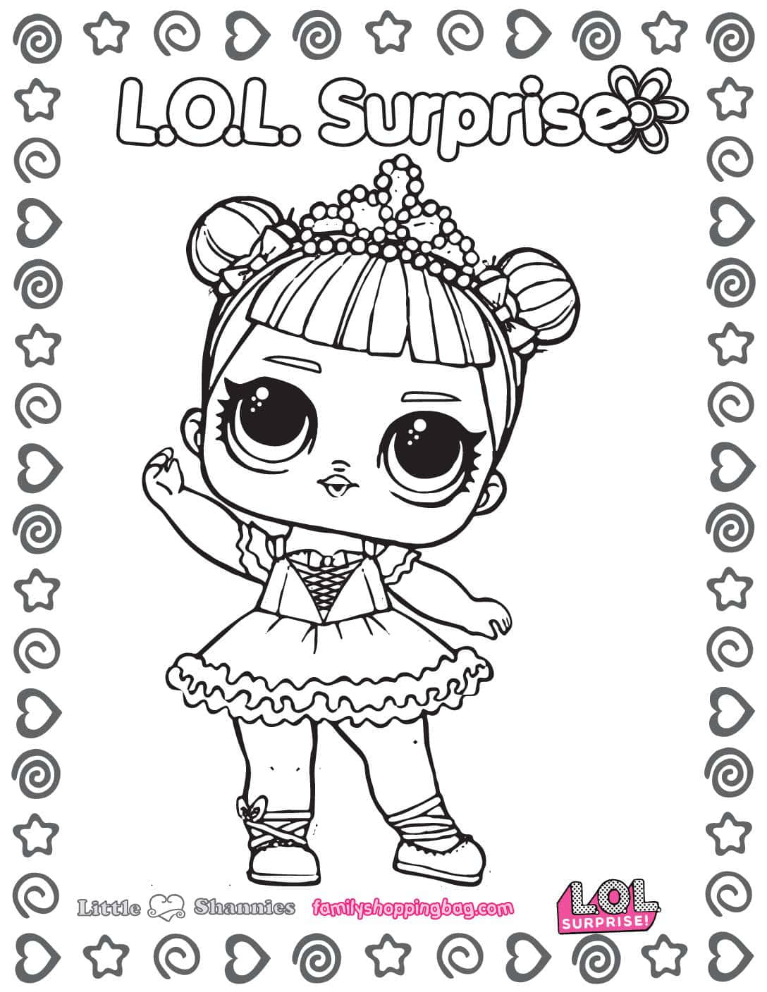 Lol Doll Surprise Ballerina Coloring Picture