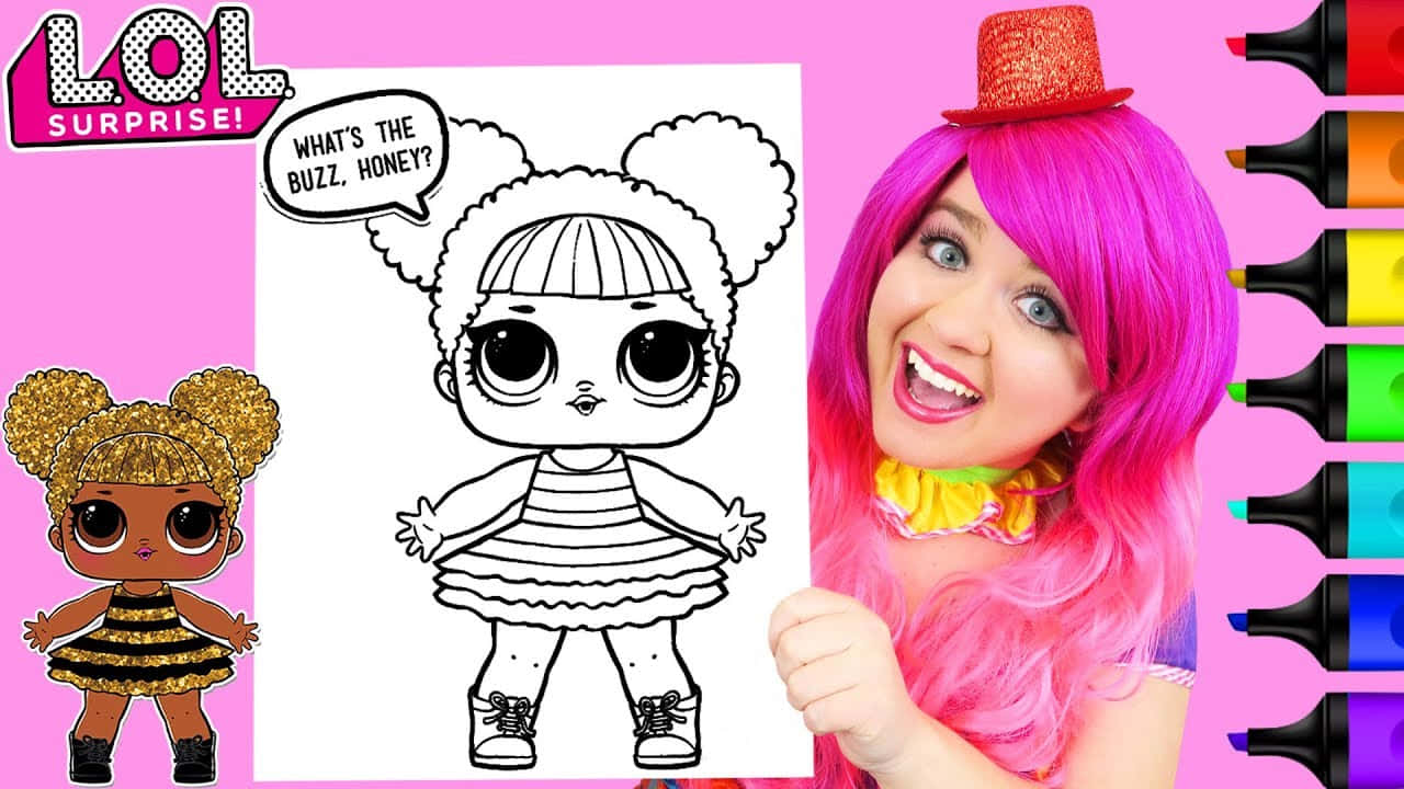 Disco Doll Lol Coloring Picture