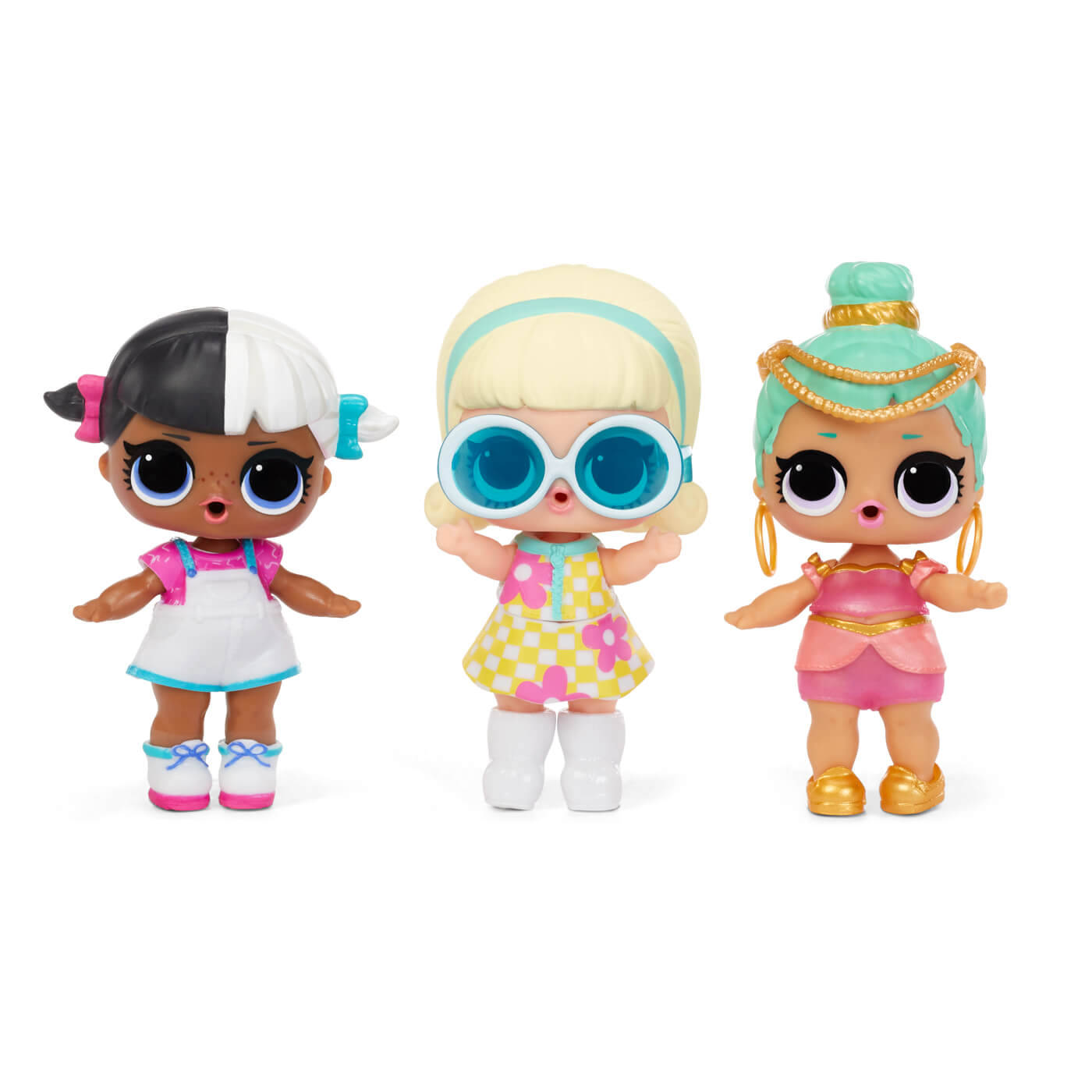 Einegruppe Von Puppen Mit Sonnenbrillen Und Haaren Wallpaper