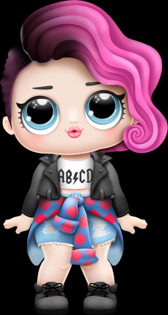 Lol Surprise Doll Pink Hair PNG