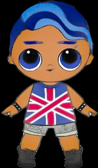 Lol Surprise Doll Union Jack Outfit PNG