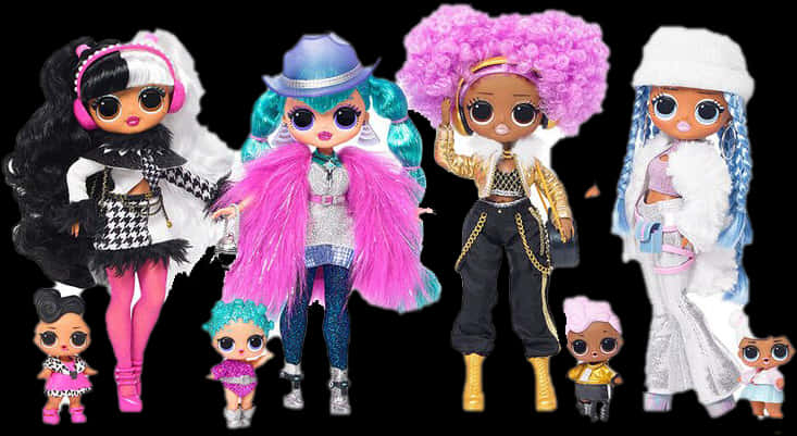 Lol Surprise Dolls Collection PNG