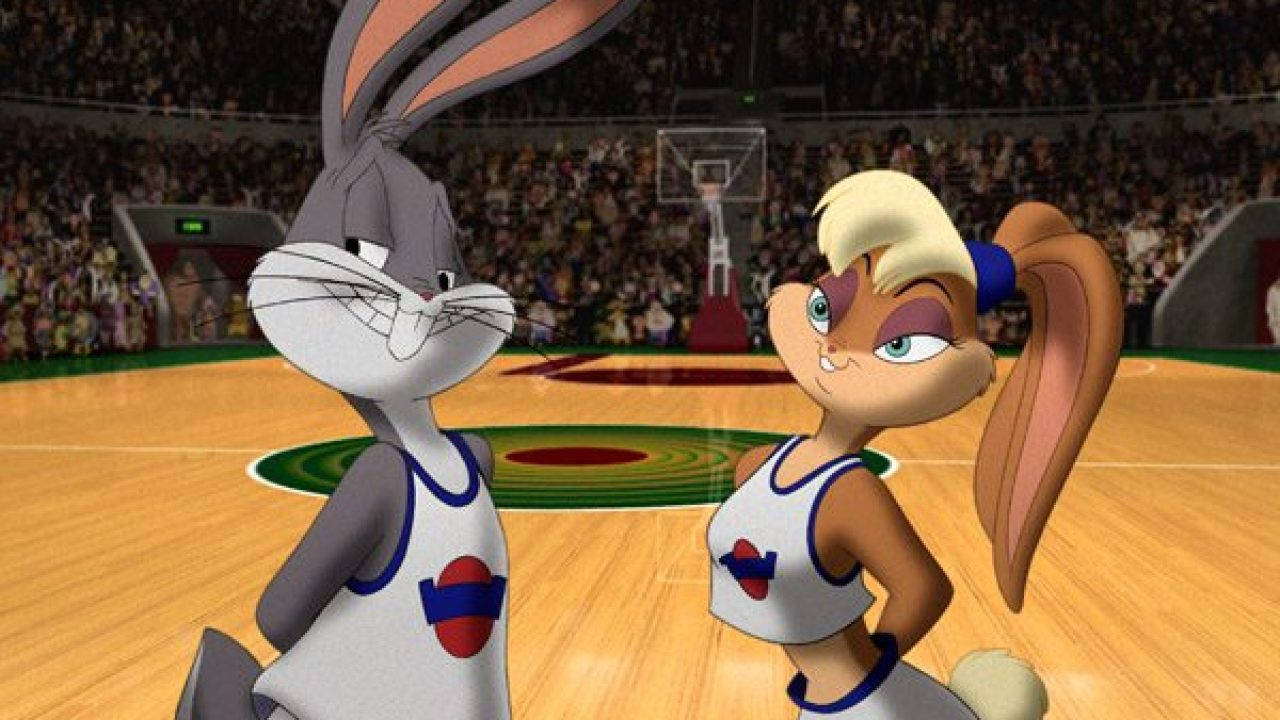 bugs bunny and lola bunny basketball