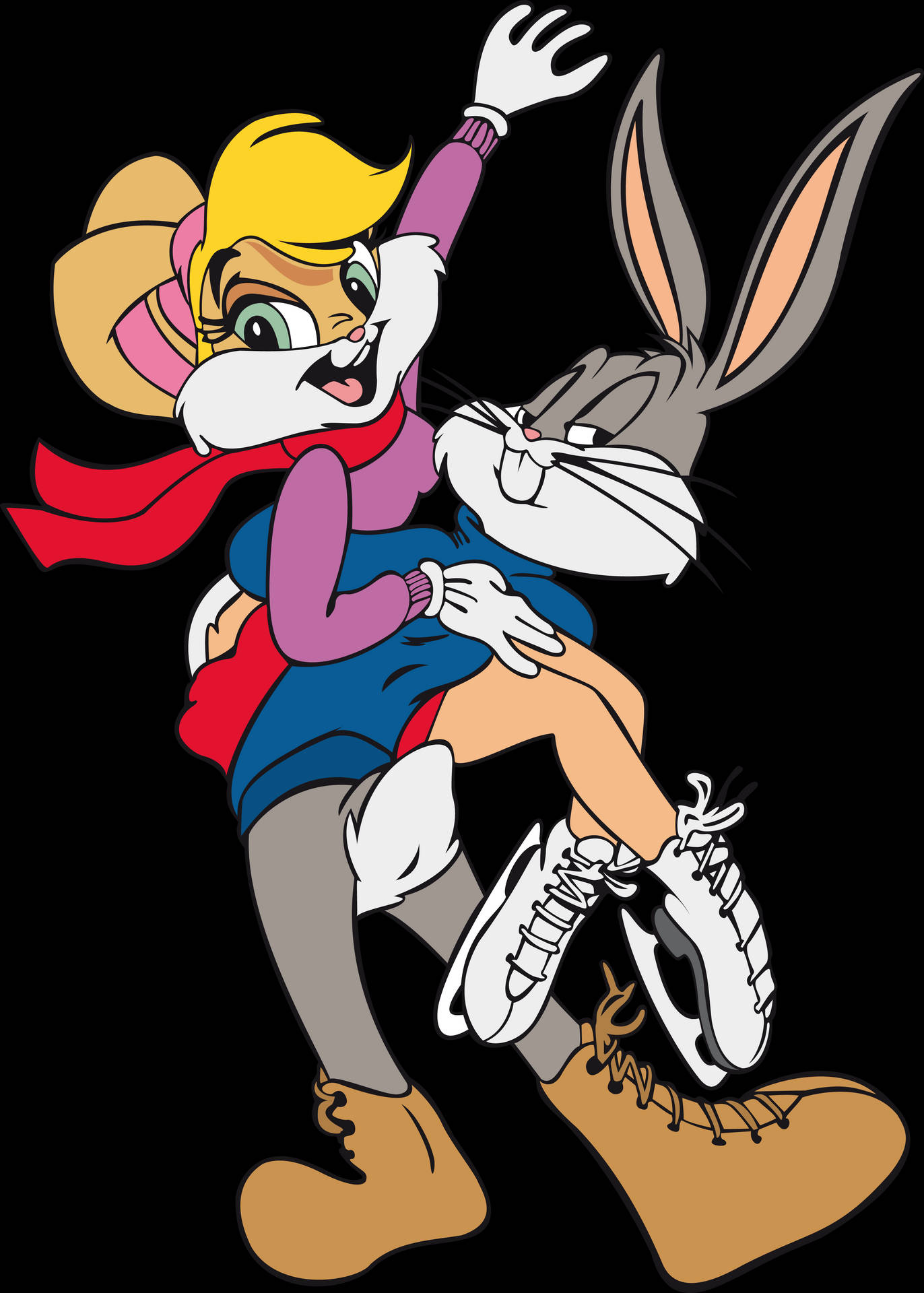 Ксании банни. Багз Банни Дисней. Bugs Bunny and Lola Bunny.
