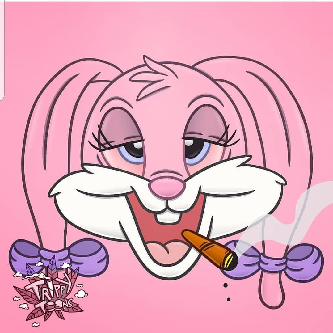 Lola Bunny Smoking Blunt Wallpaper