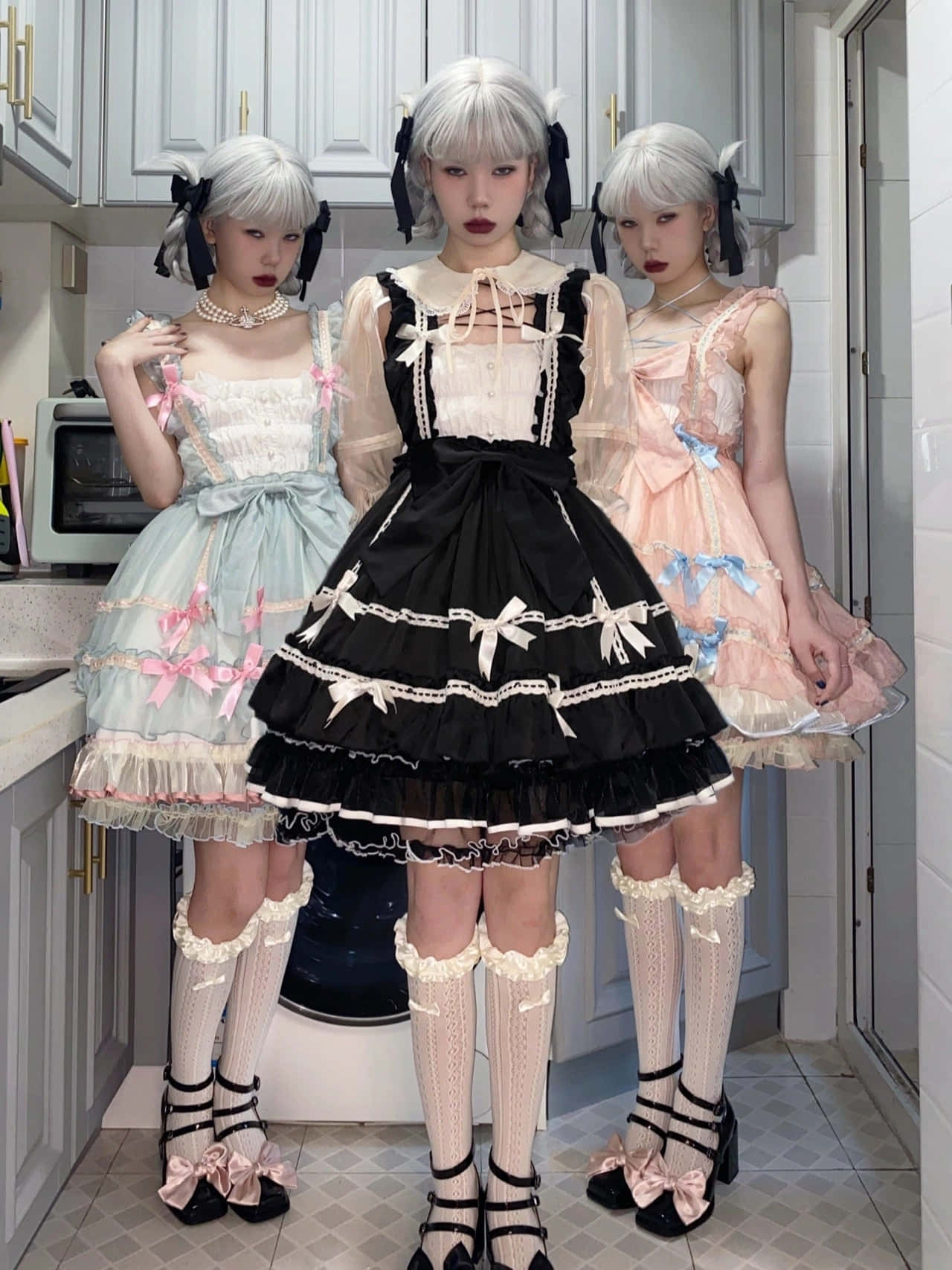 Elegant Lolita Fashion Ensemble Wallpaper