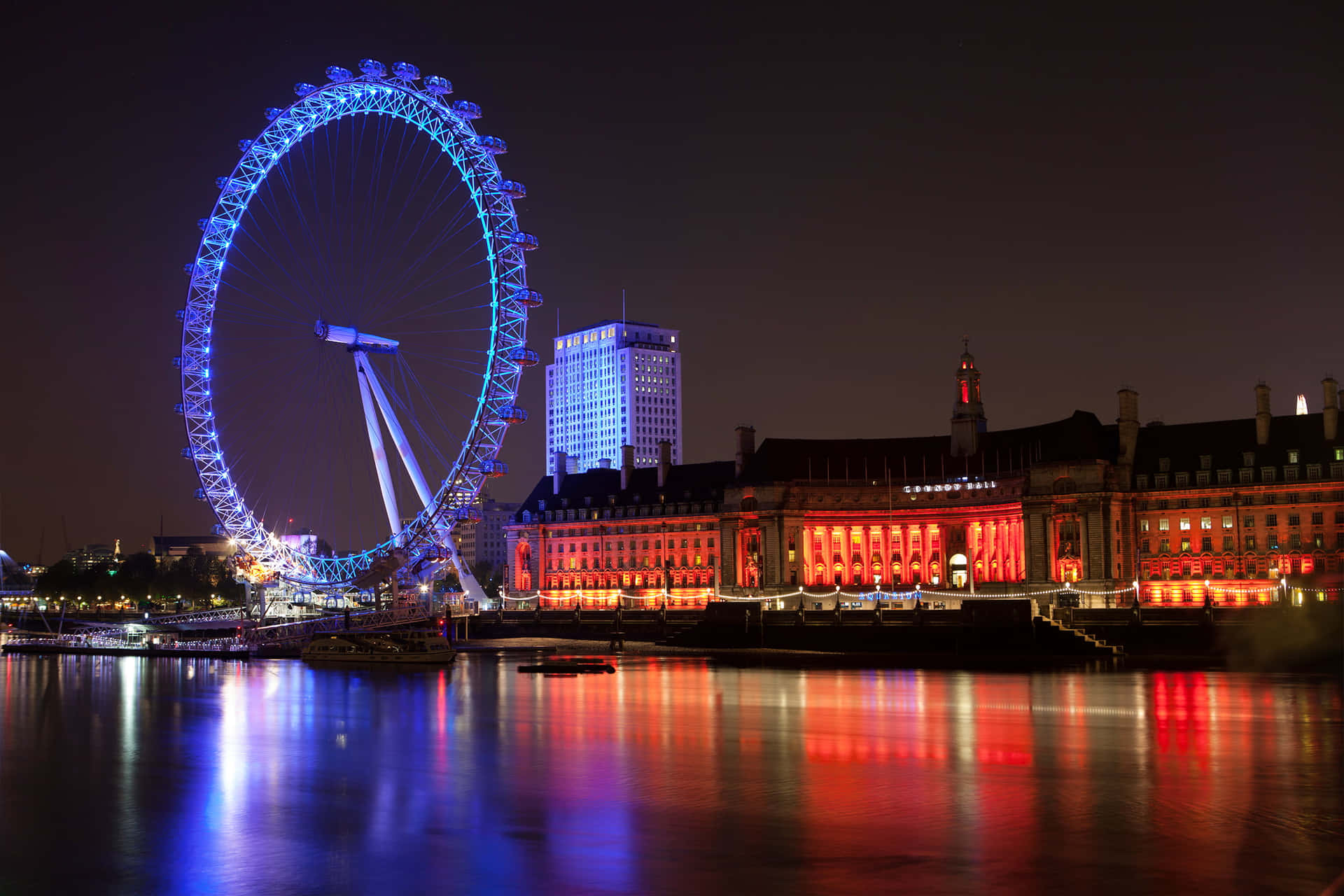 Download London County Hall And London Eye Wallpaper 
