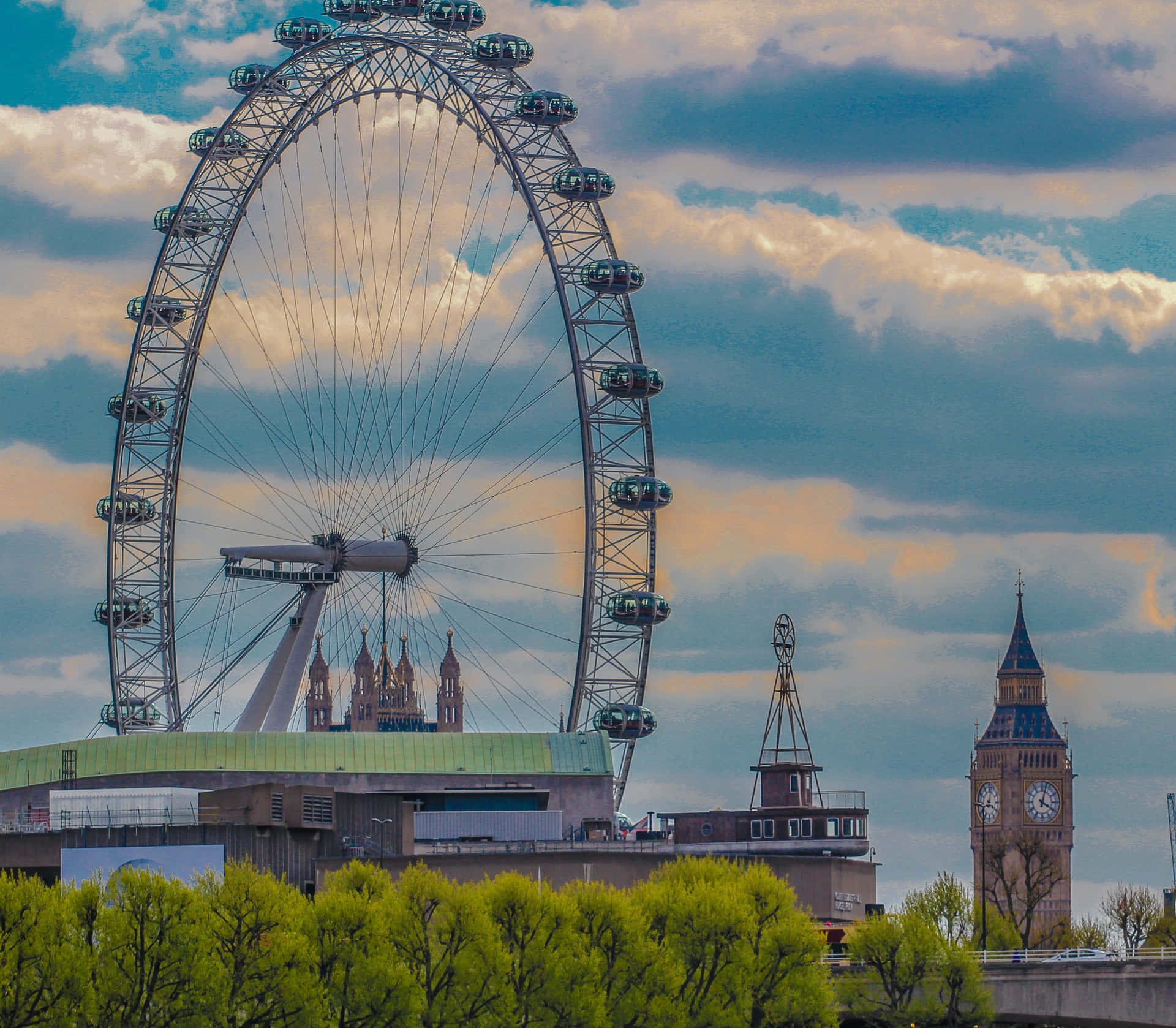 London Eye And The Big Ben Wallpaper