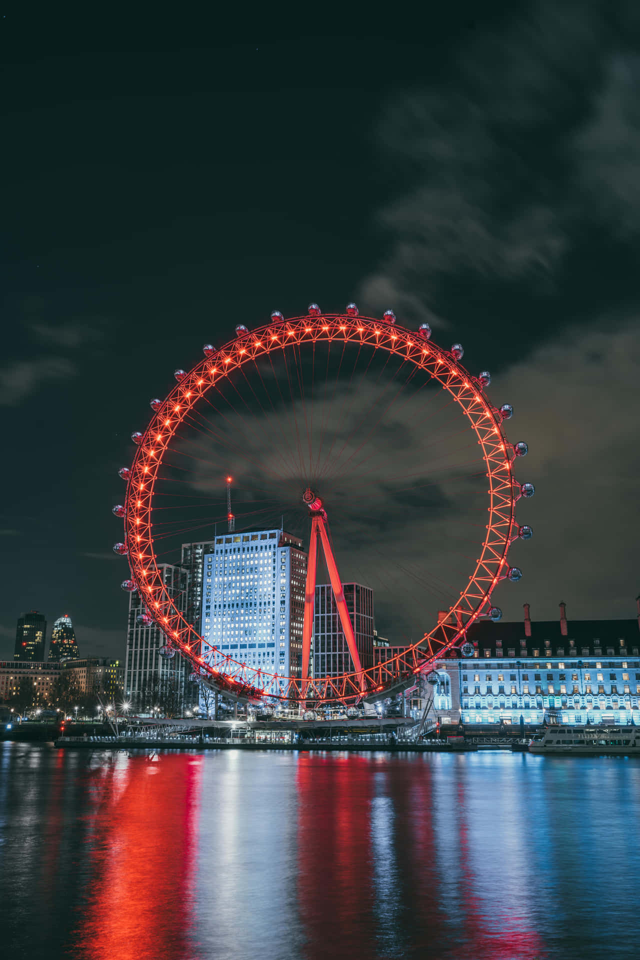 London Eye By The River Thames Wallpaper