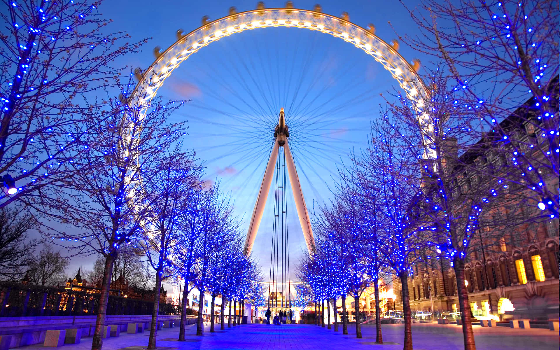 London Eye On Winter Christmas Picture