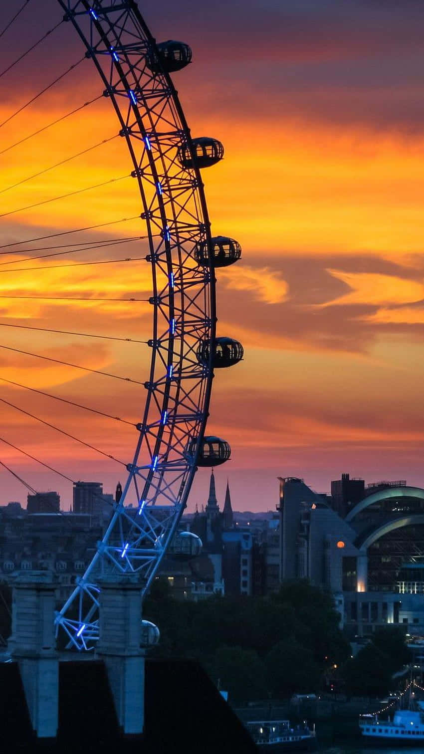“Capture the iconic skyline of London with this stunning London iPhone wallpaper” Wallpaper