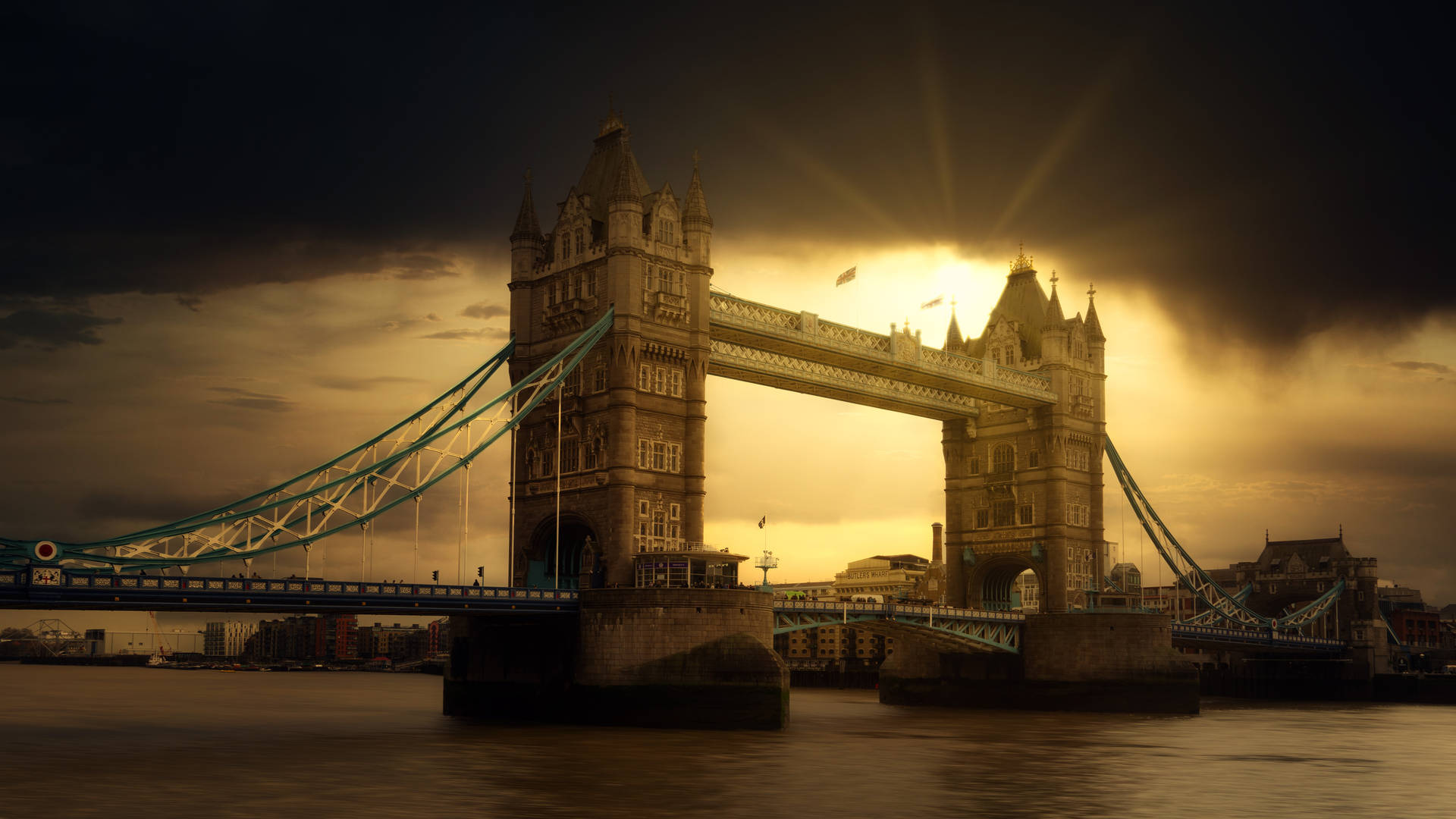 London's Tower Bridge During Golden Hour