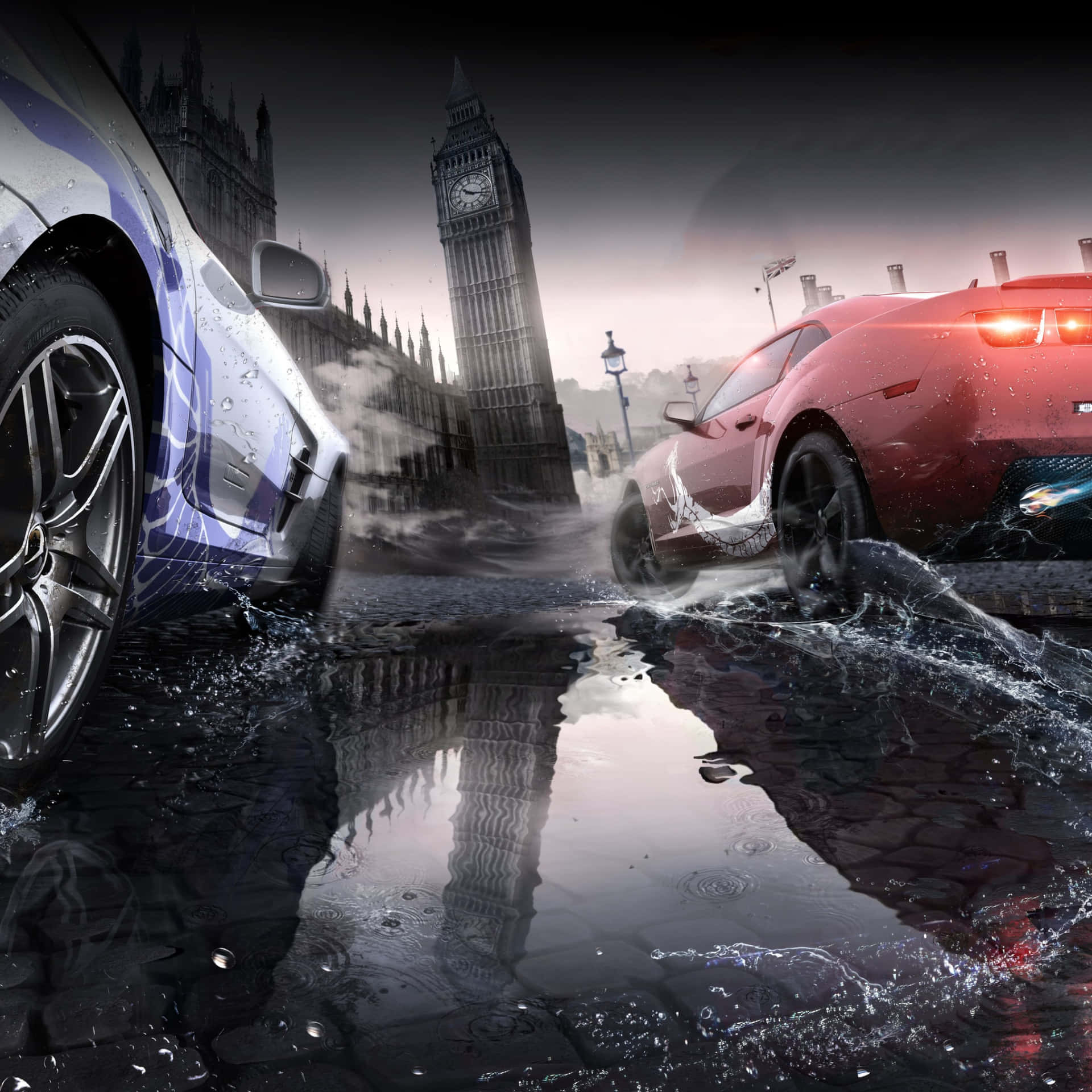 London Speed Chase Wallpaper