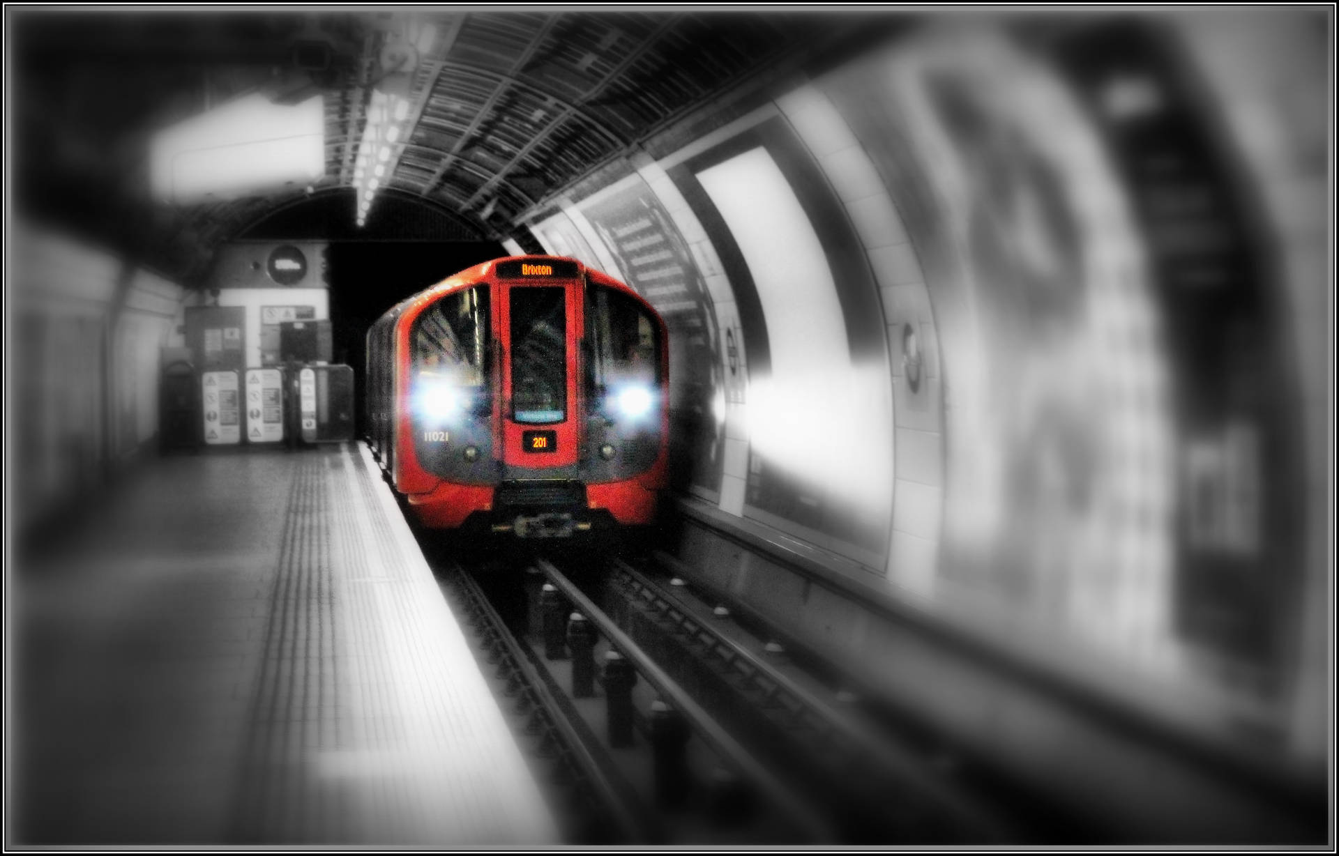 London Underground Station Motion Photo Picture