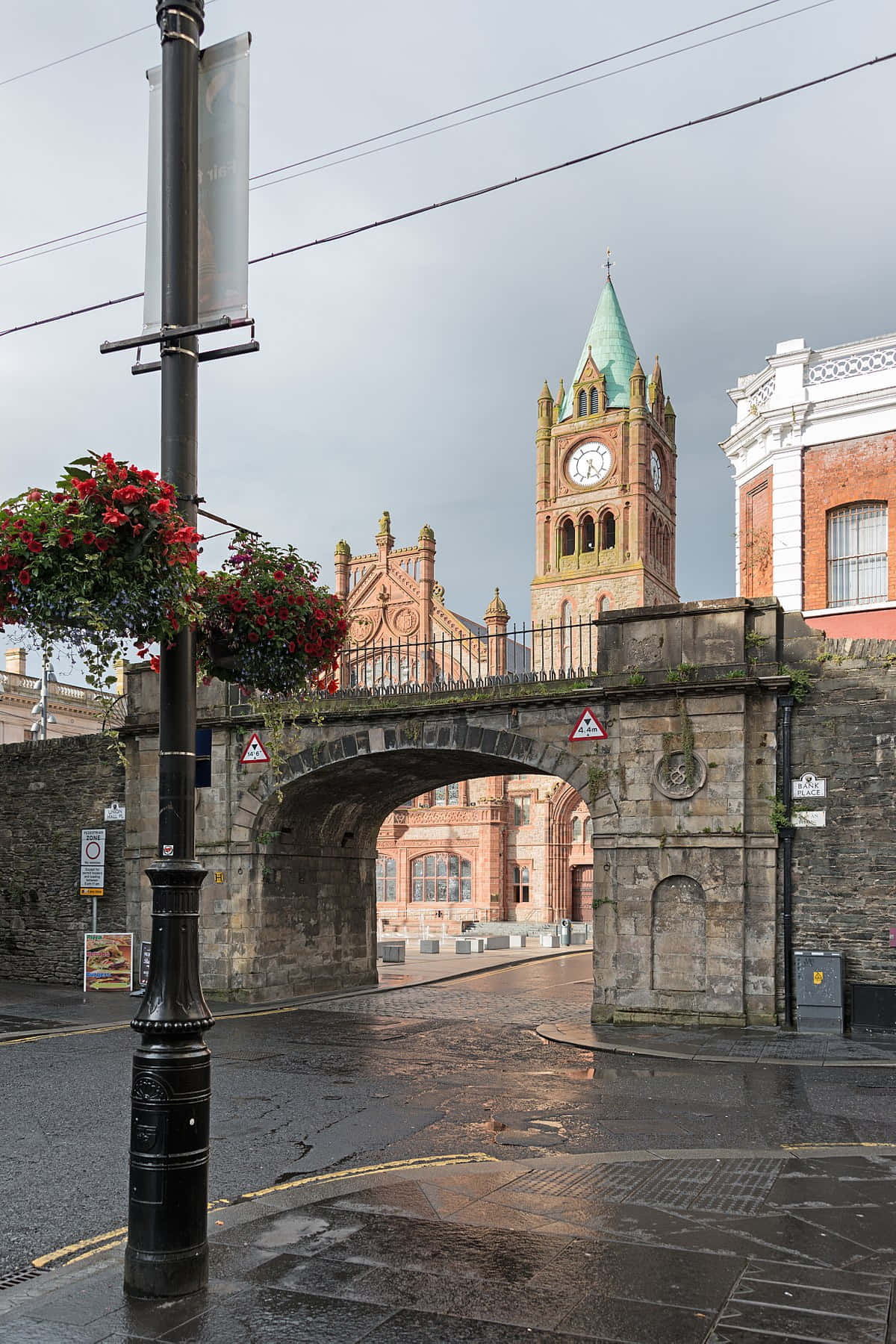Londonderry Guildhall Clock Tower View Wallpaper
