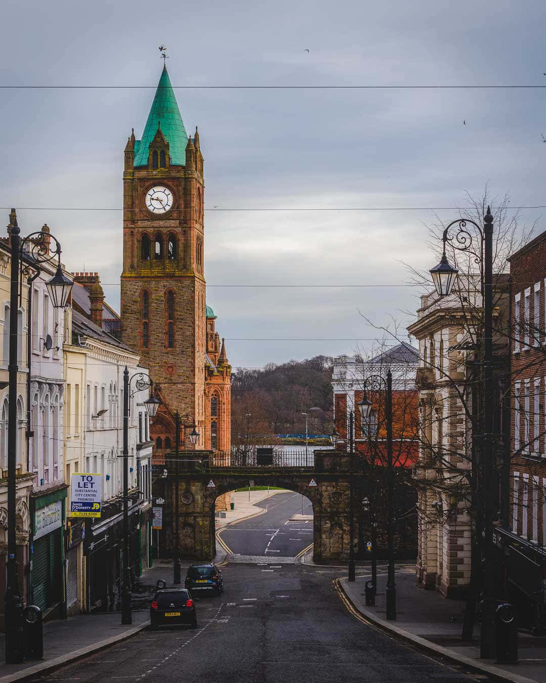 Londonderry Guildhall Clock Tower Wallpaper