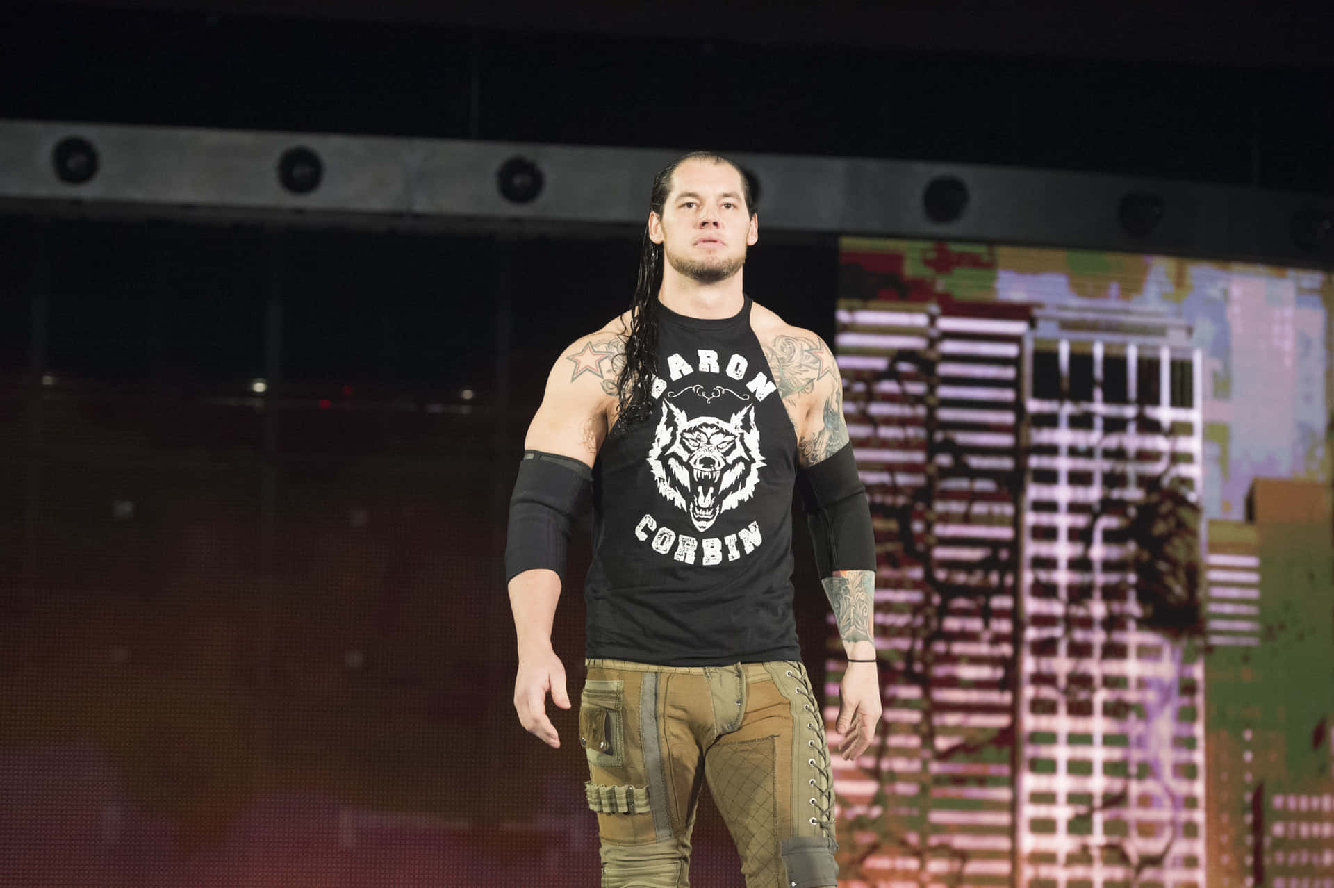 The Lone Wolf - WWE Superstar Baron Corbin in Action. Wallpaper