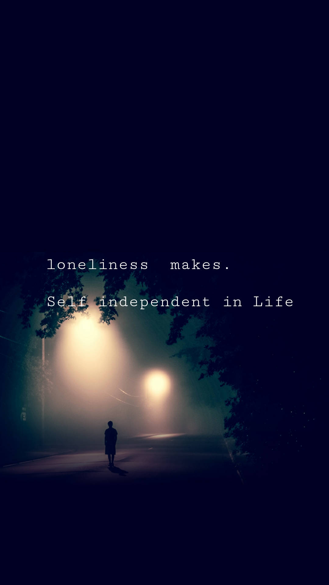Loneliness And Independent Wallpaper