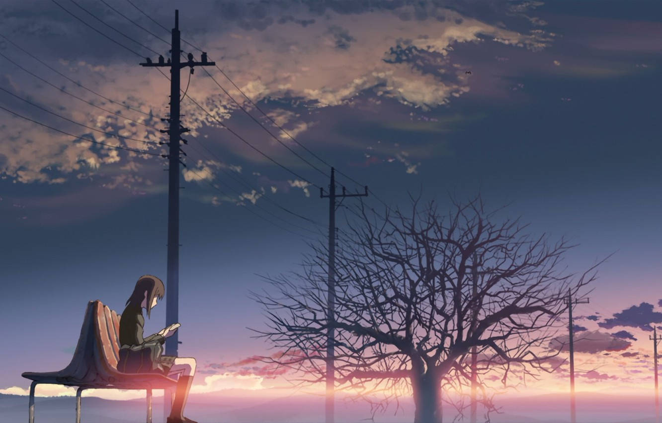 Lonely Aesthetic Anime Art Desktop Wallpaper