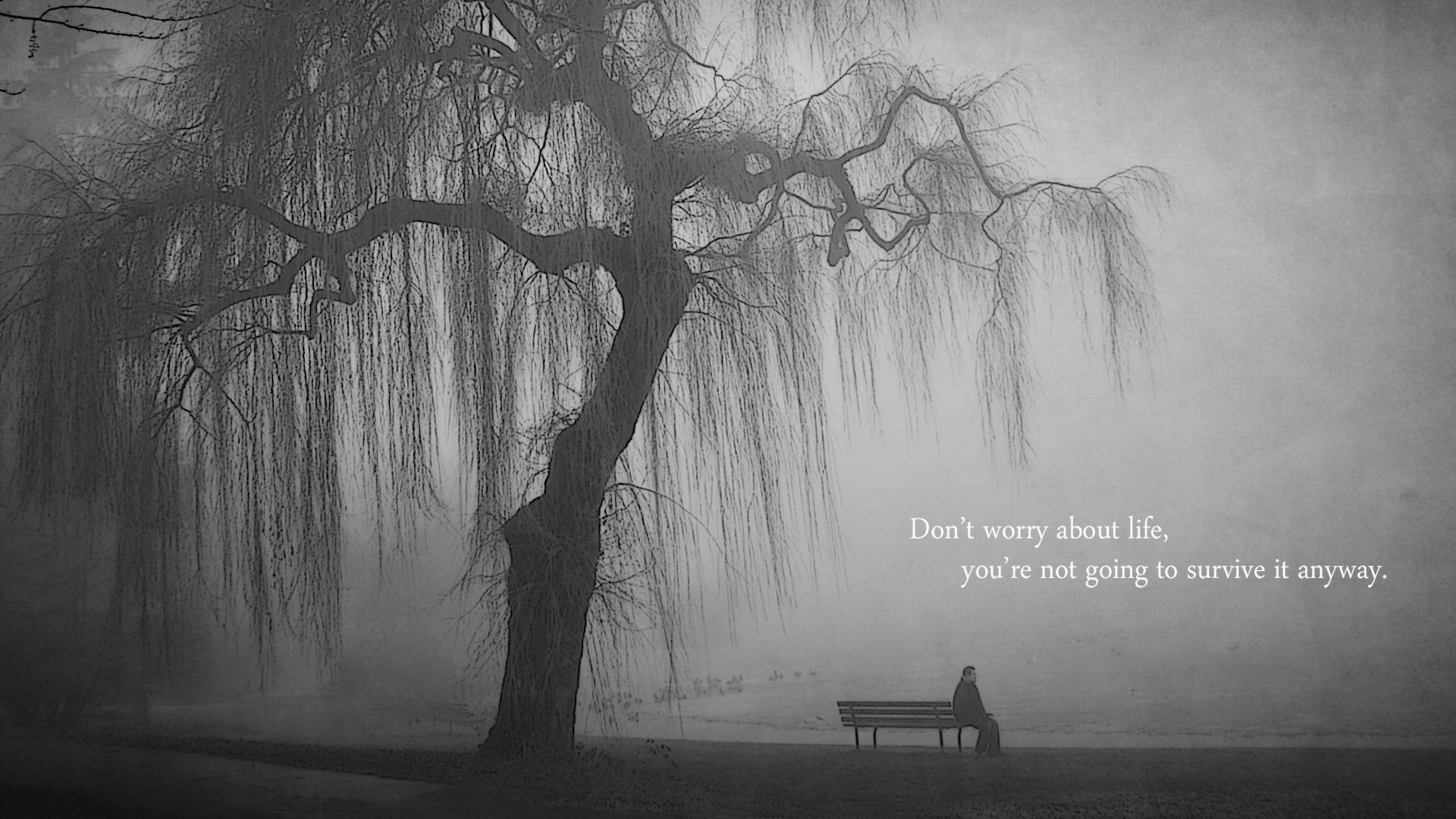 Lonely Quote Hopeless Wallpaper