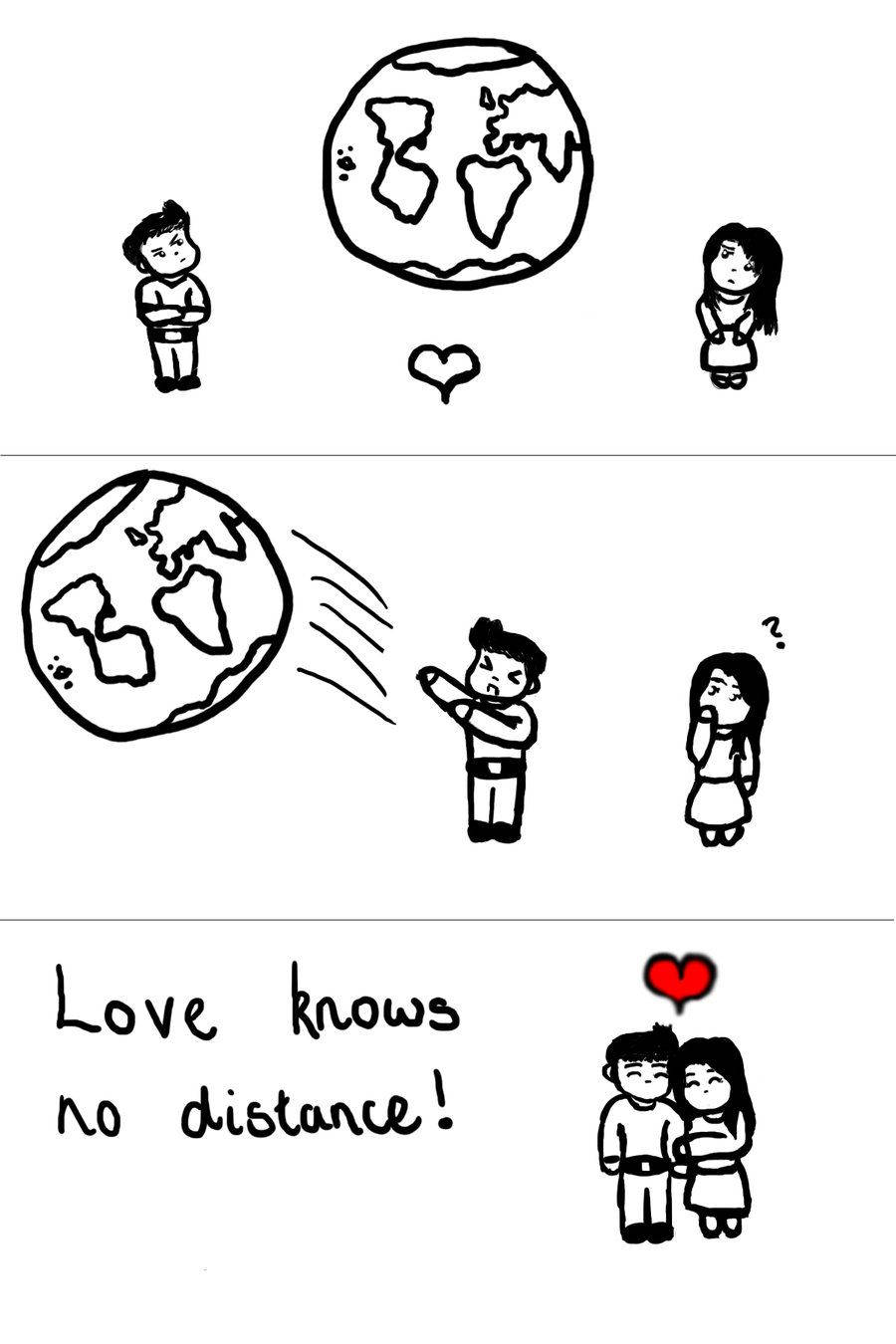 Long Distance Relationship Drawing Background