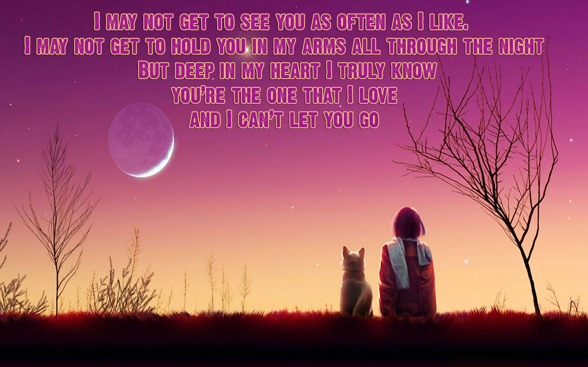 Long Distance Relationship Quote Background