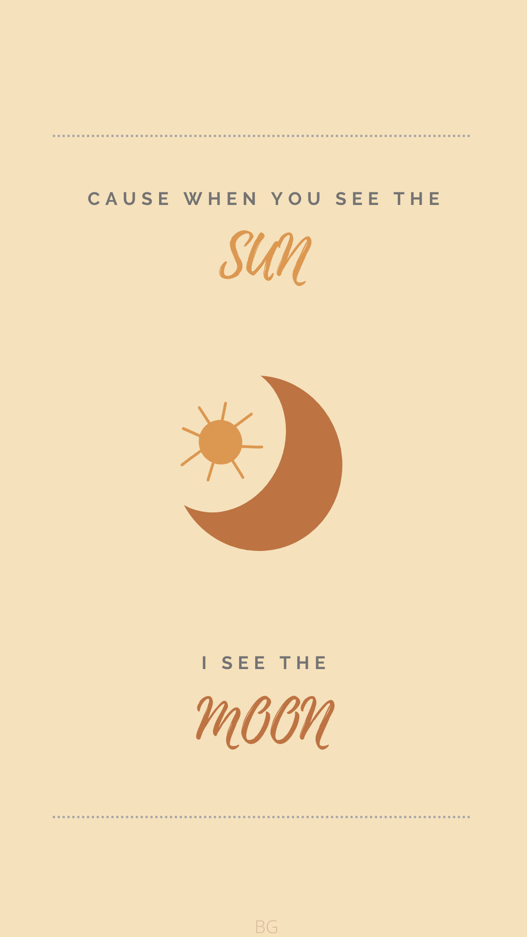 Long Distance Relationship Sun And Moon Background