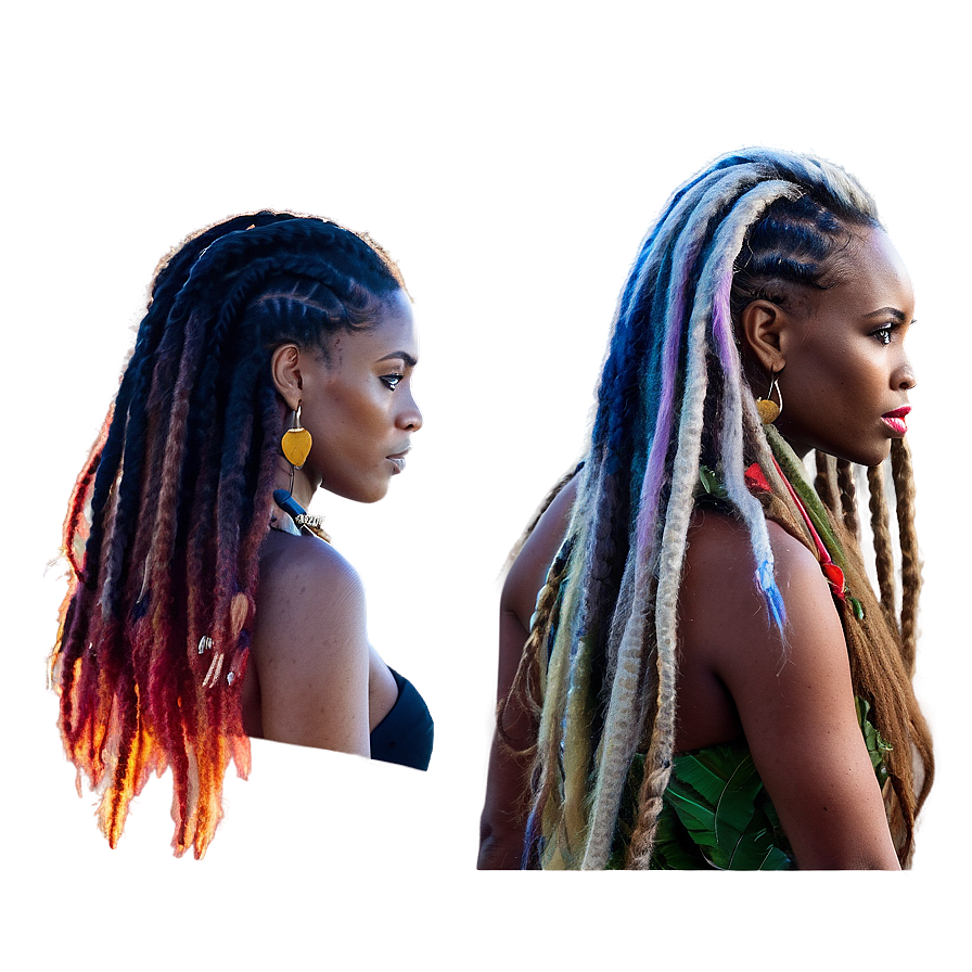 Download Long Dreads Fashion Png 74 | Wallpapers.com