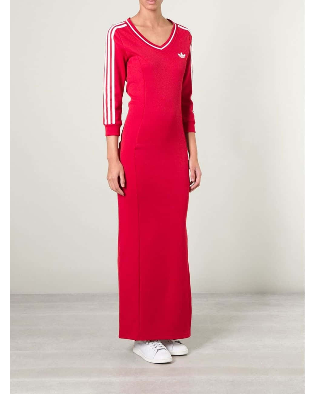 Woman In Adidas Long Sleeved Dress Picture