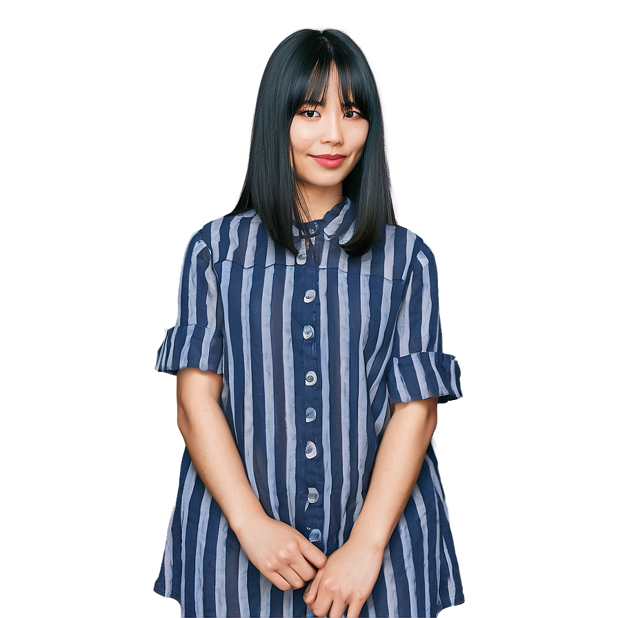 Long Hair With Bangs Png 22 PNG