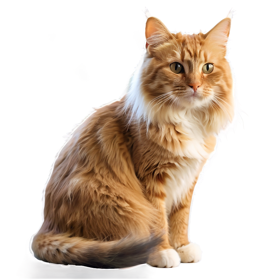 Download Long Haired Cat Png Wnq31 | Wallpapers.com