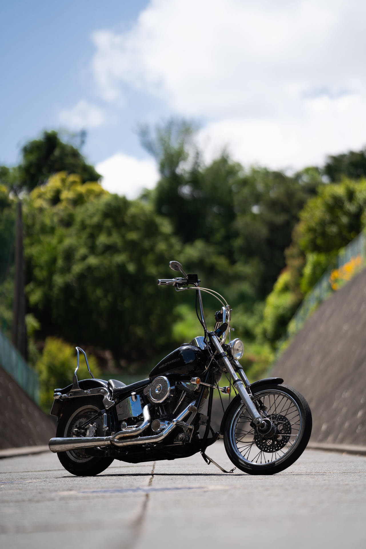 Long Handle Bar Harley Davidson Wallpaper