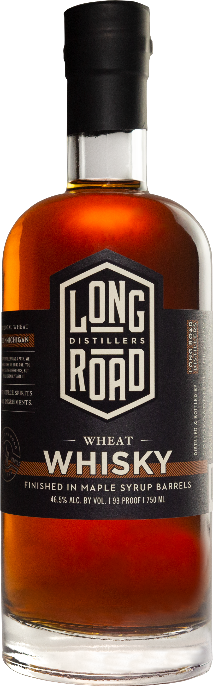 Long Road Distillers Wheat Whisky Bottle PNG