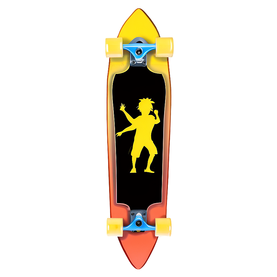 Longboard Silhouette Png 06272024 PNG