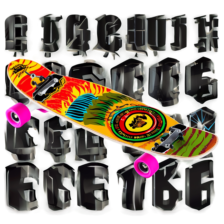 Longboard Sticker Png Jlk69 PNG
