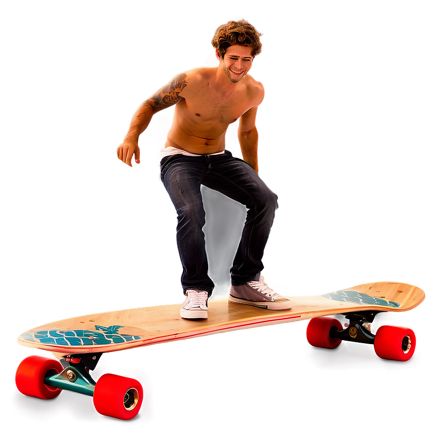 Longboard Tricks Png 06272024 PNG