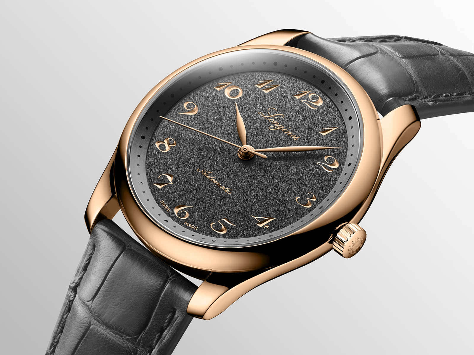 Luxurious Longines Master Watch with Bronze Dial Wallpaper