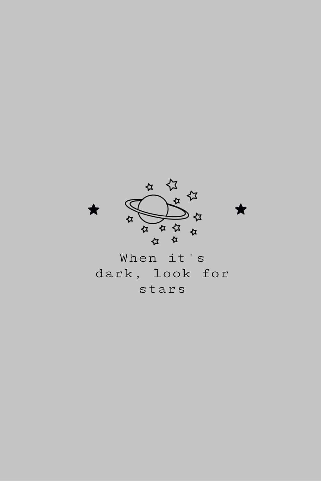 Look For Stars_ Inspiration Quote_ Aesthetic.jpg Wallpaper