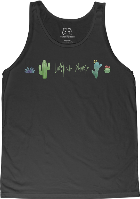 Looking Sharp Cactus Tank Top PNG