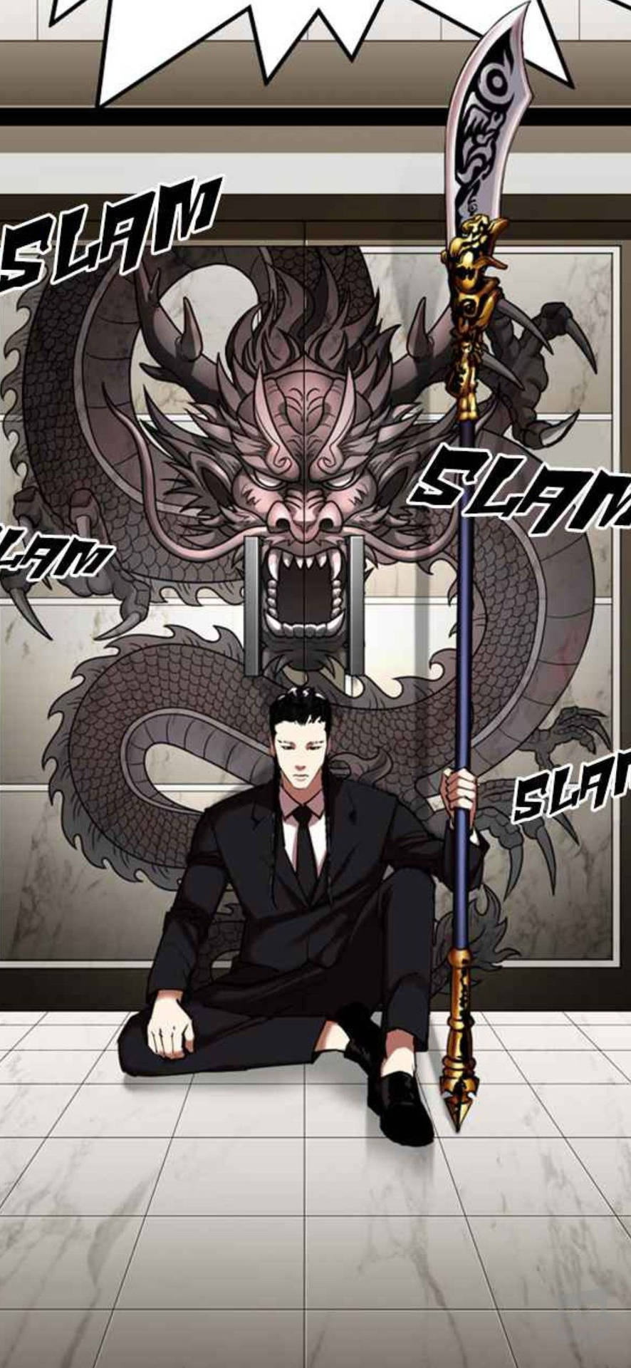 Lookism Xiaolong With Weapon Wallpaper