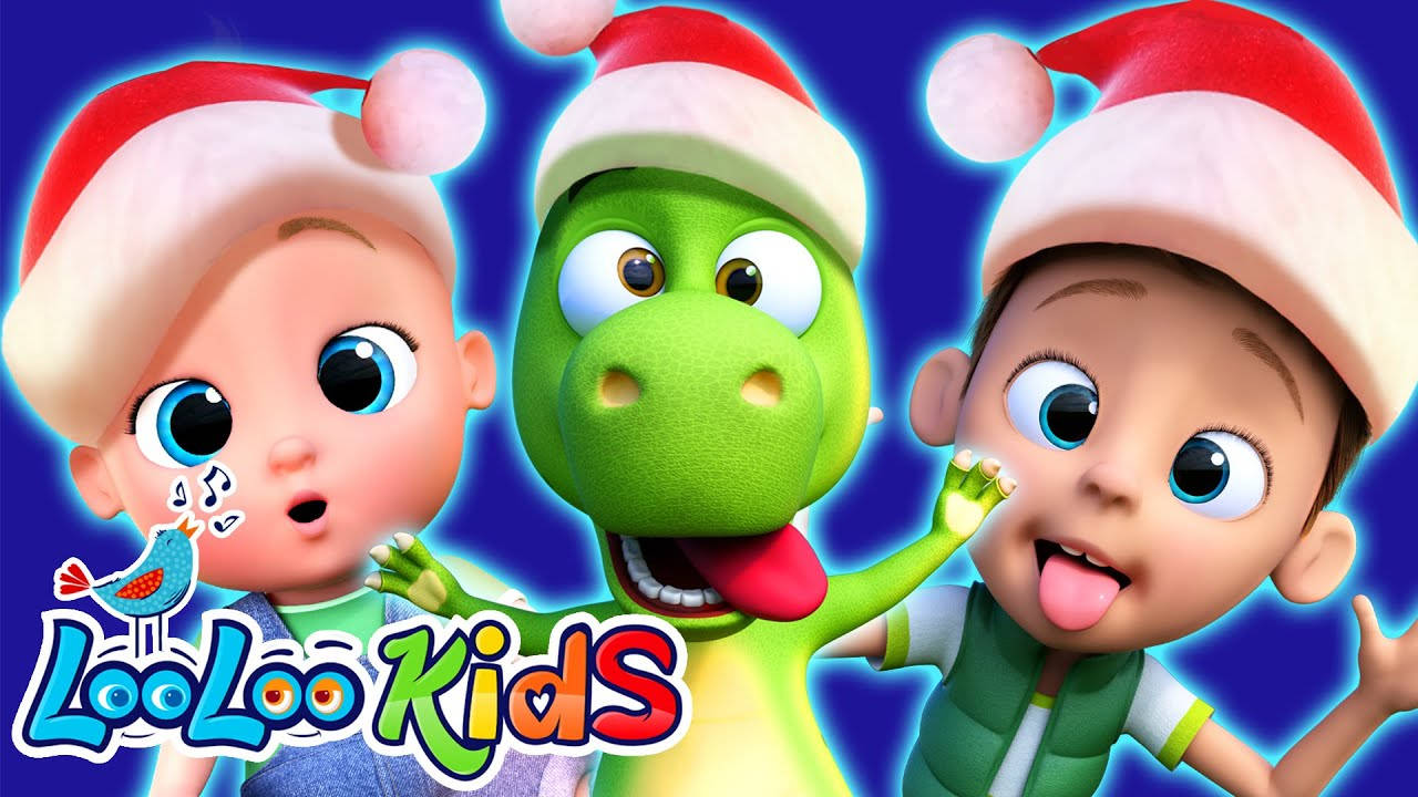 Looloo Kids Silly Christmas Hats Wallpaper