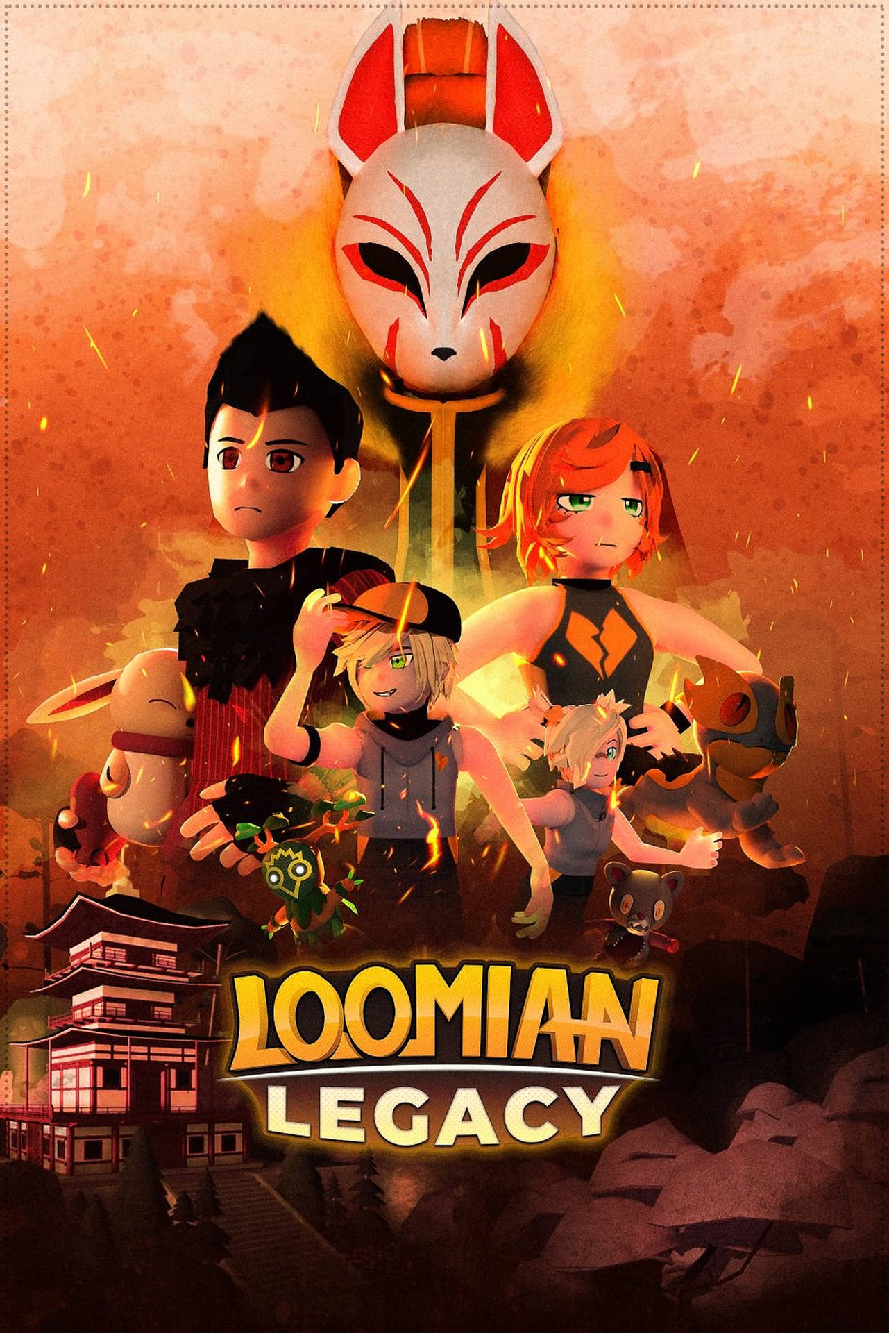 Loomian Legacy Flaming Poster Wallpaper