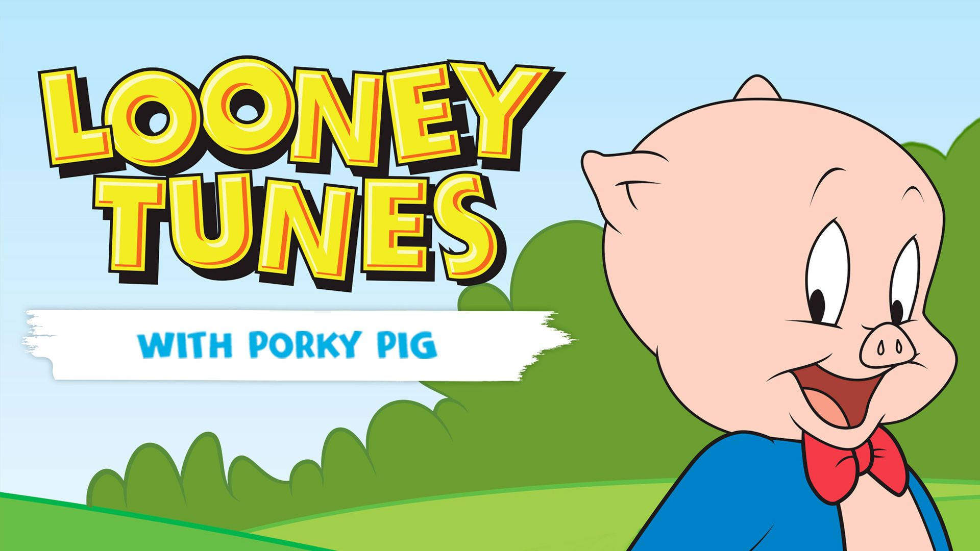 Porky Pig Solo Looney Tunes Cartoon Background