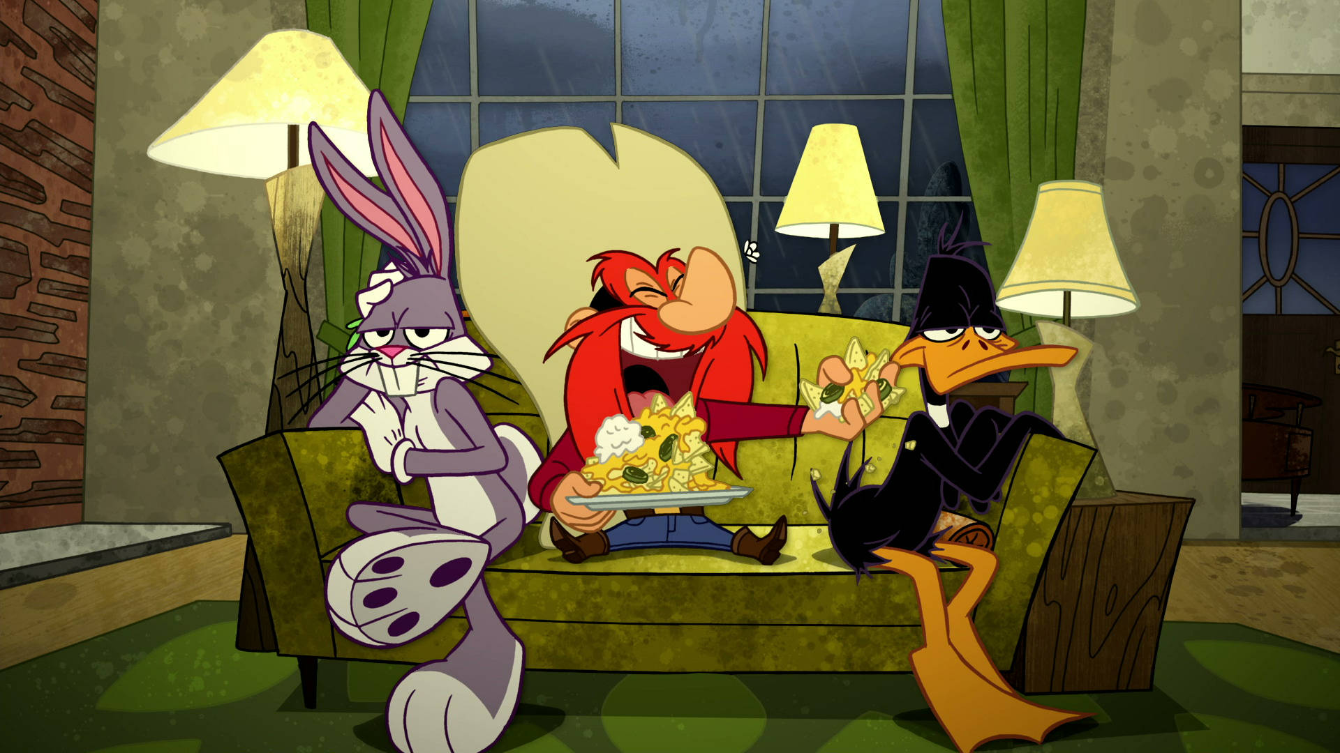 Looney Tunes Annoyed Bugs And Daffy Background