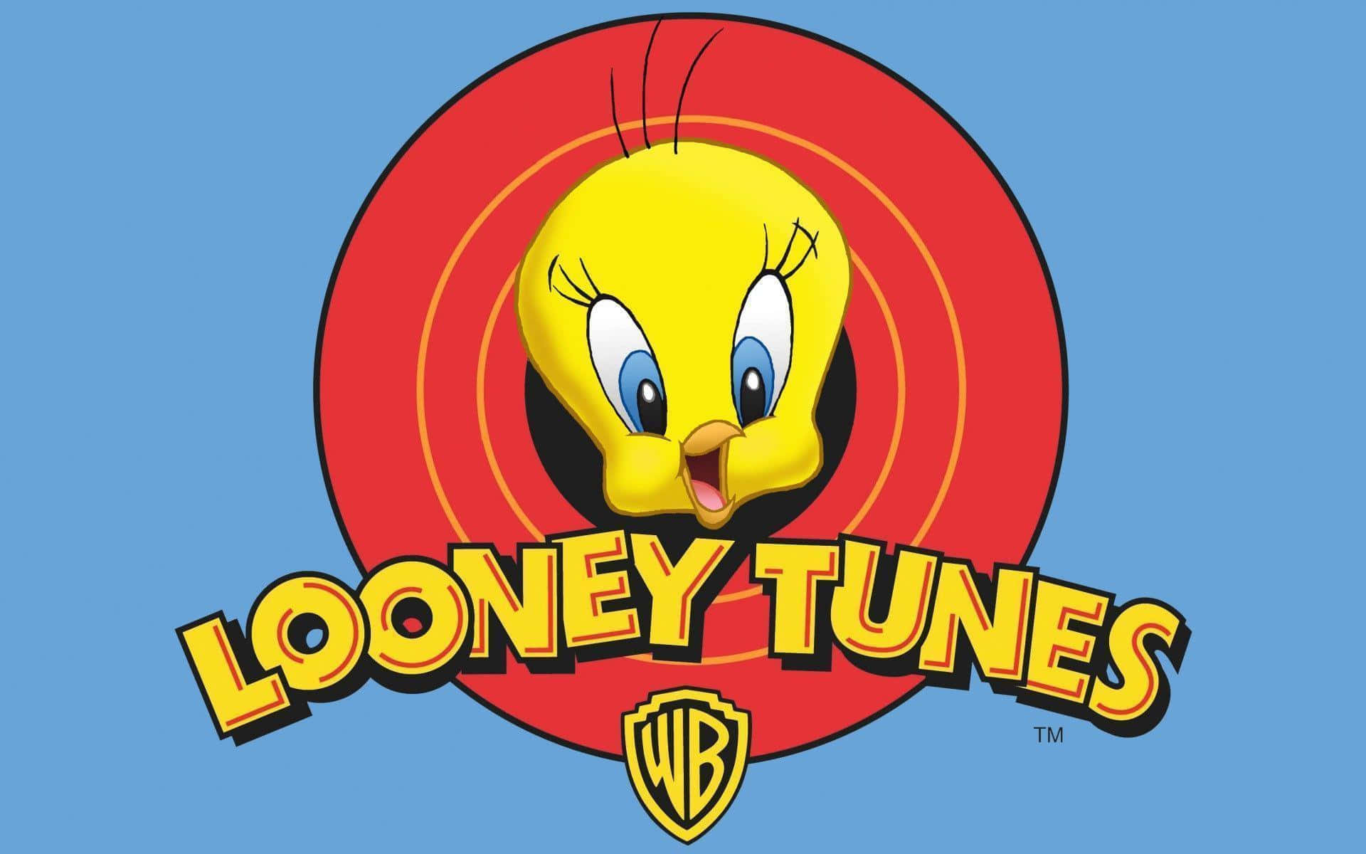 Fejrlatterens Hjerte Med Looney Tunes.