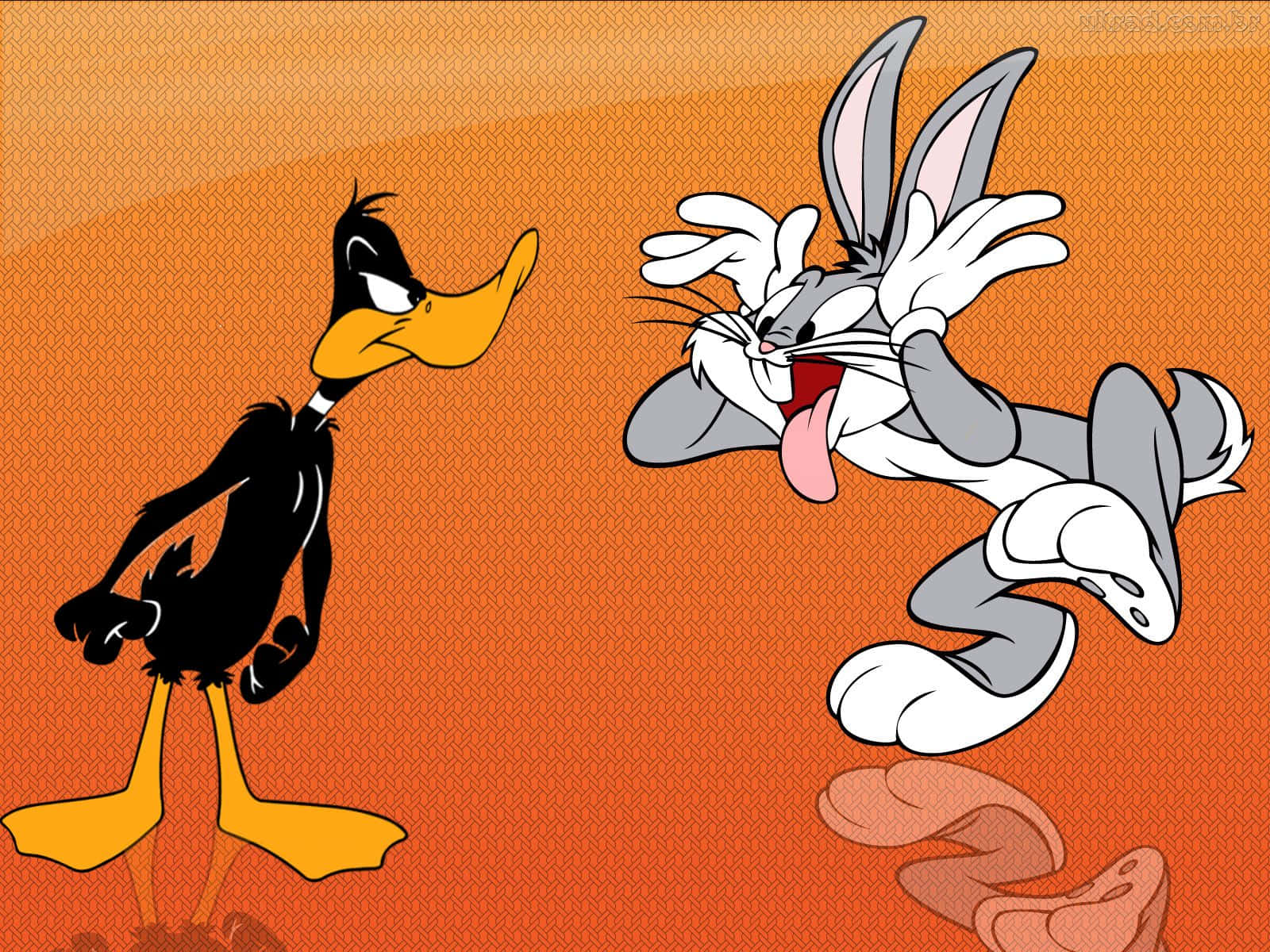 Klassiskelooney Tunes Tegnefilm Med Bugs Bunny, Daffy Duck Og Resten Af Bande.